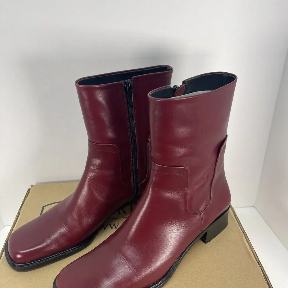 Vero Cuoio Nickels Italy Leather Boots Women’s 7.5N
